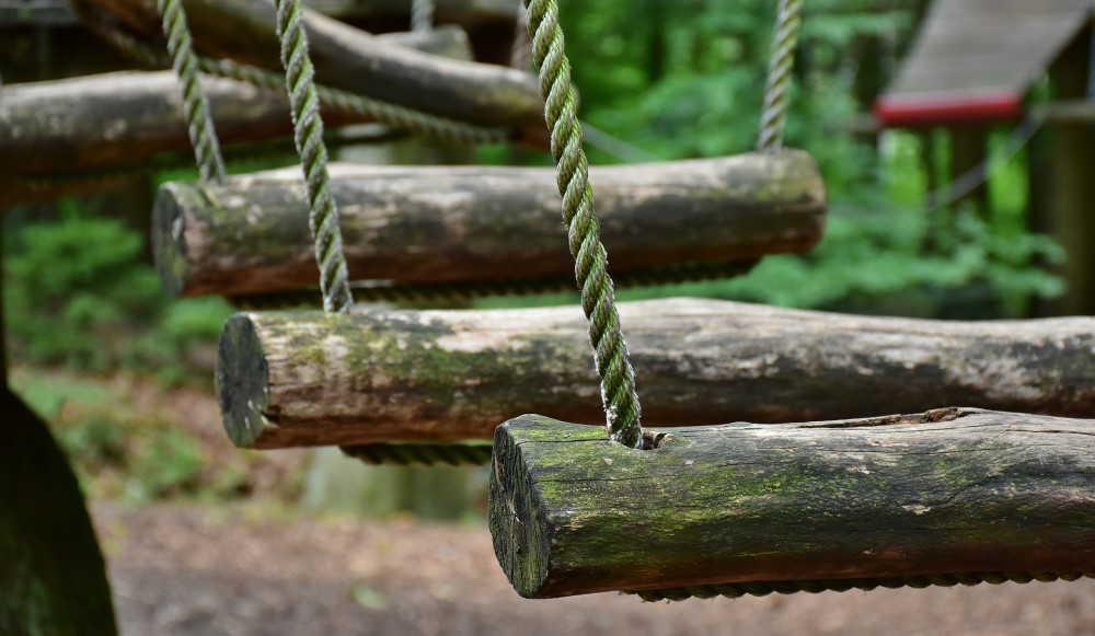 Klettern im Kletterpark